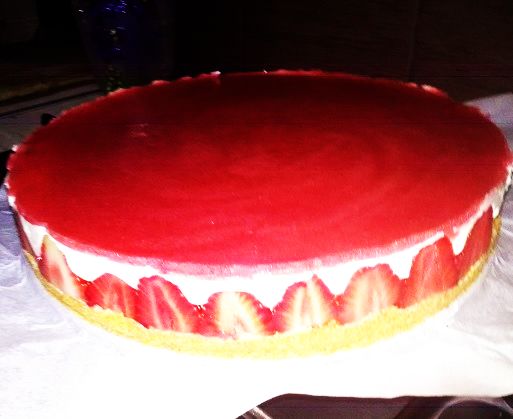 Cheesecake cu căpșuni